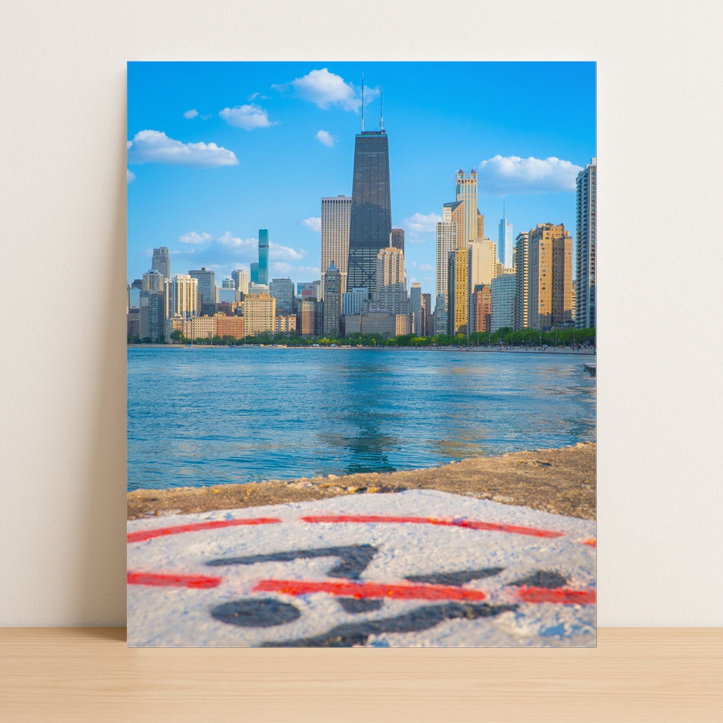 NO DIVING on Lakeshore – Unframed Matte Photography Print