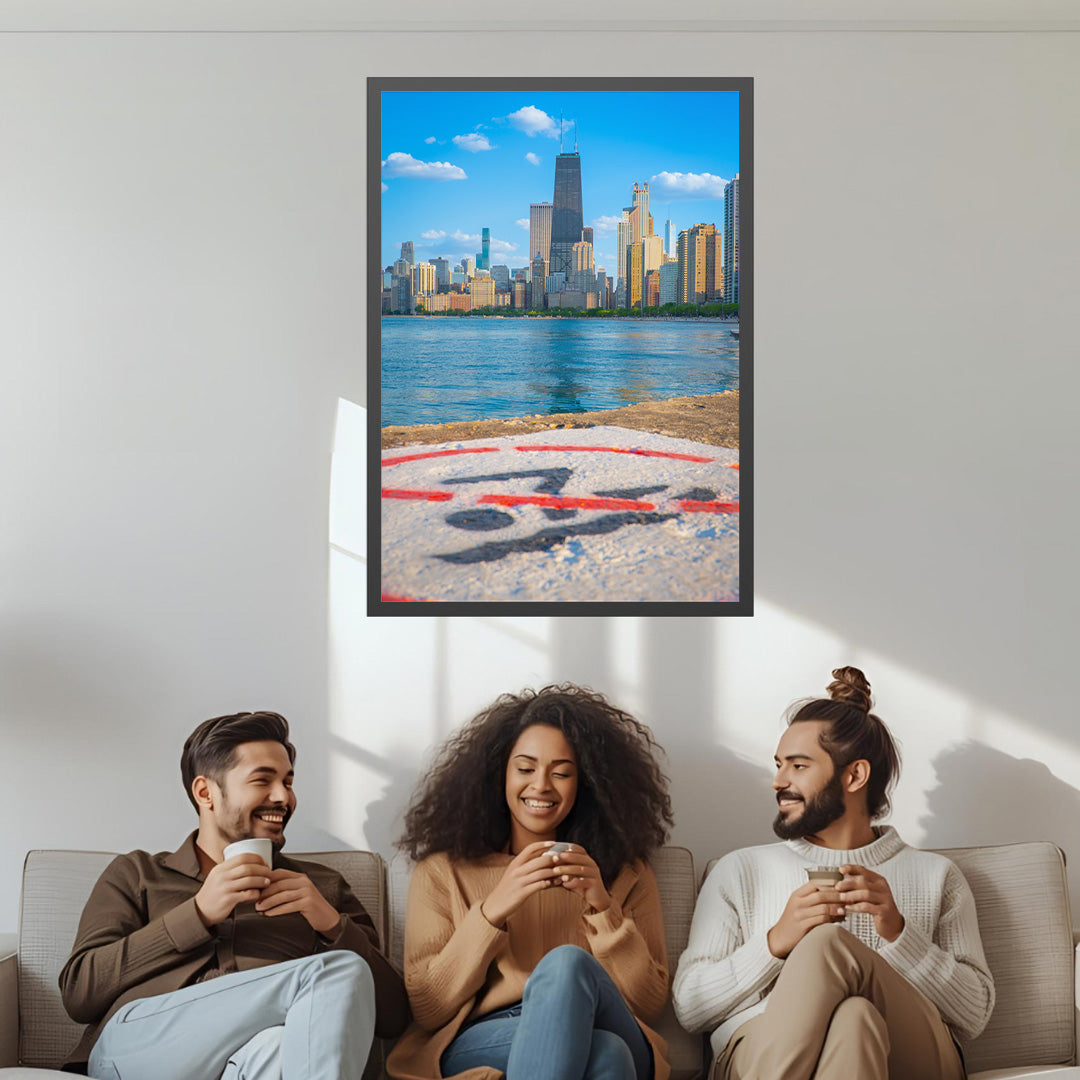 NO DIVING on Lakeshore – Unframed Matte Photography Print