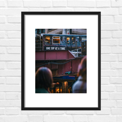 One Sip at a Time – Chicago Urban Photography Print