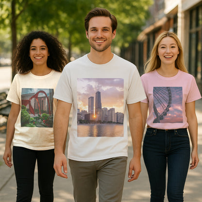 From Dusk to Dawn – Chicago’s Glow, Captured in Cotton