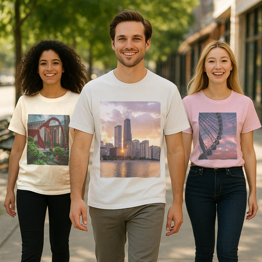 From Dusk to Dawn – Chicago’s Glow, Captured in Cotton