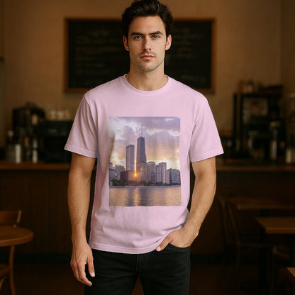 From Dusk to Dawn – Chicago’s Glow, Captured in Cotton