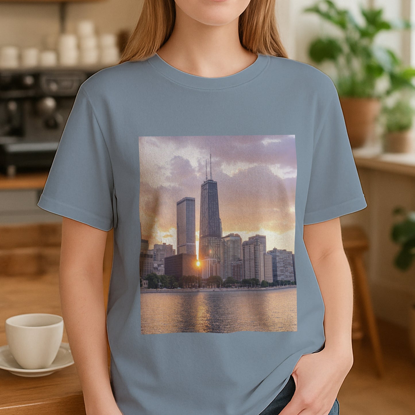 From Dusk to Dawn – Chicago’s Glow, Captured in Cotton