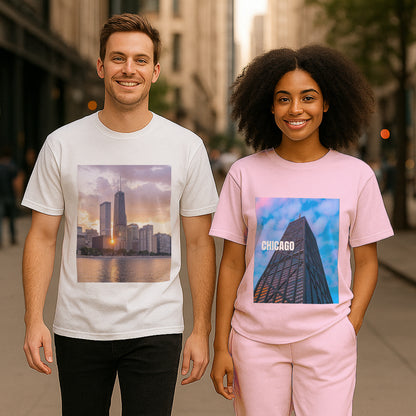 From Dusk to Dawn – Chicago’s Glow, Captured in Cotton