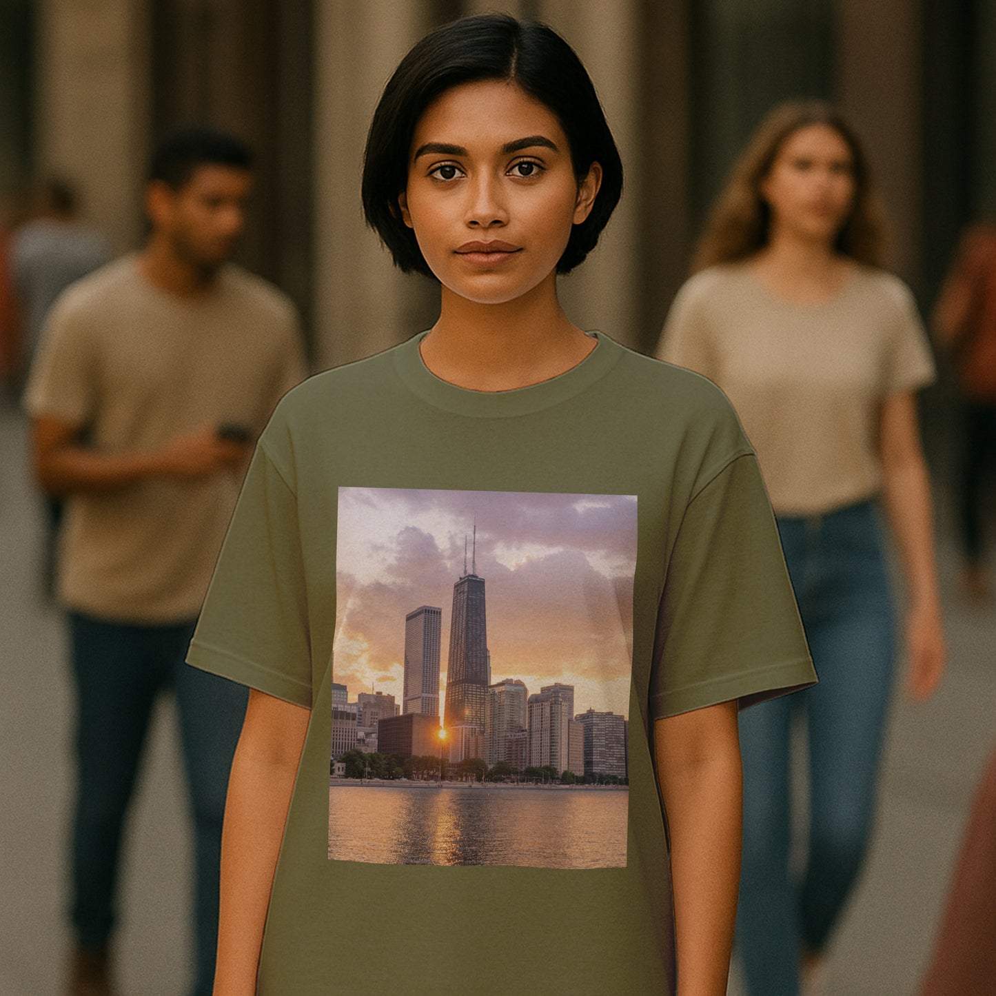 From Dusk to Dawn – Chicago’s Glow, Captured in Cotton