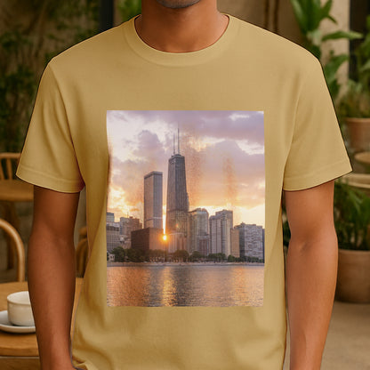 From Dusk to Dawn – Chicago’s Glow, Captured in Cotton