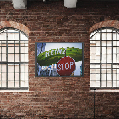 A STOP sign and a Pickle – Modern City Photography Print
