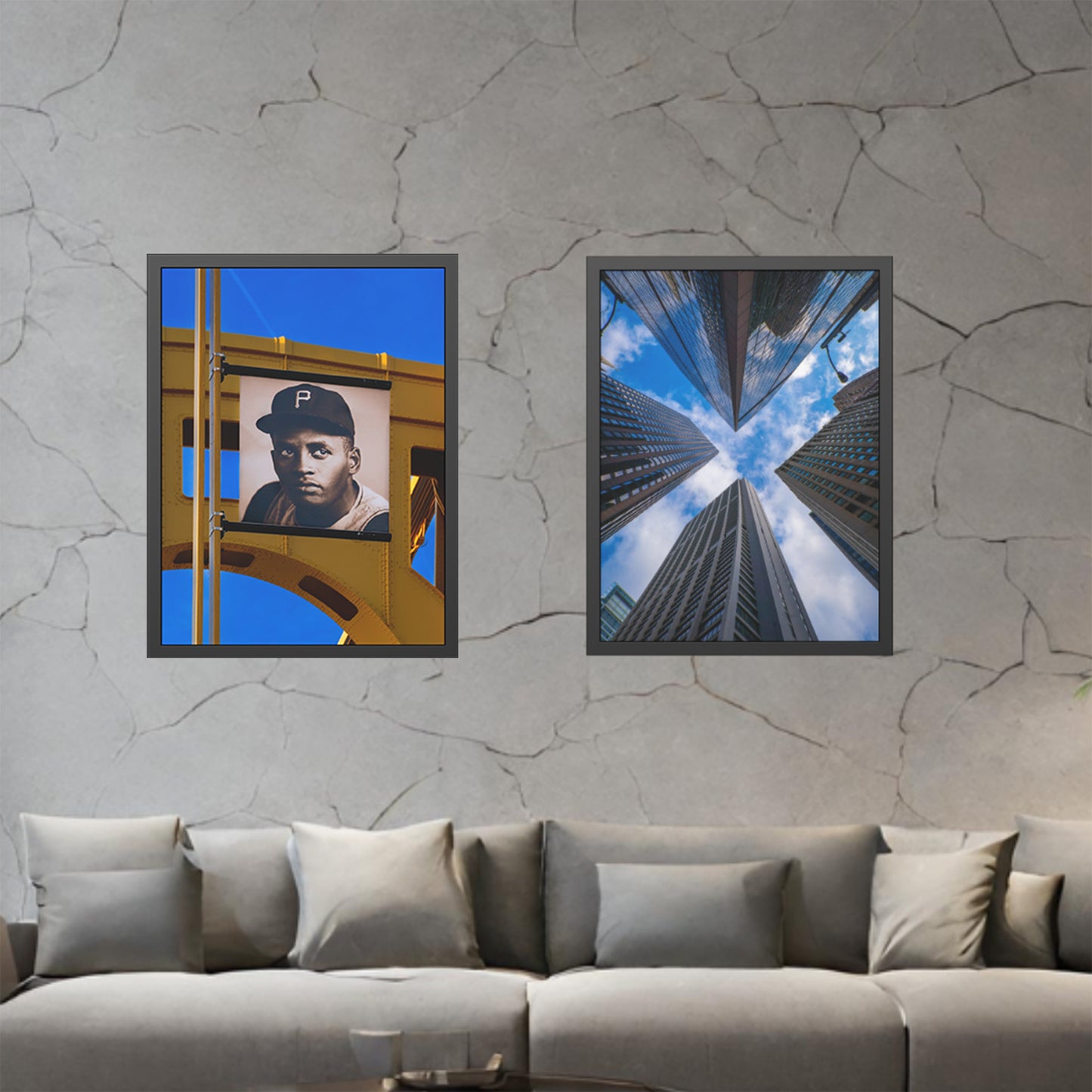 Own Pittsburgh: Limited Edition Roberto Clemente Photography Print – Featuring the Golden Triangle, Steelers, Penguins, Yellow Bridges & More – Fine Art, Semi-Gloss, or Matte – Framed or Unframed Luxury Wall Art