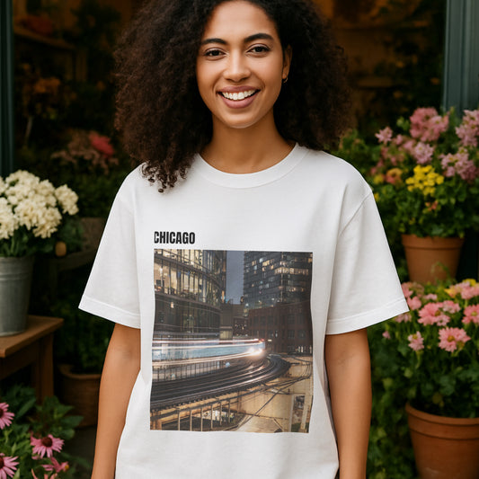 City Lights, Fast Life – The L Line Tee for Dreamers and Doers