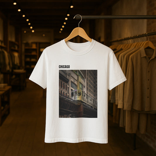 Chicago Shirt, Windy City Comfort Colors Tee, Vintage Unisex Travel T-Shirt, Urban City Pride Streetwear, Gift for Chicago Lovers