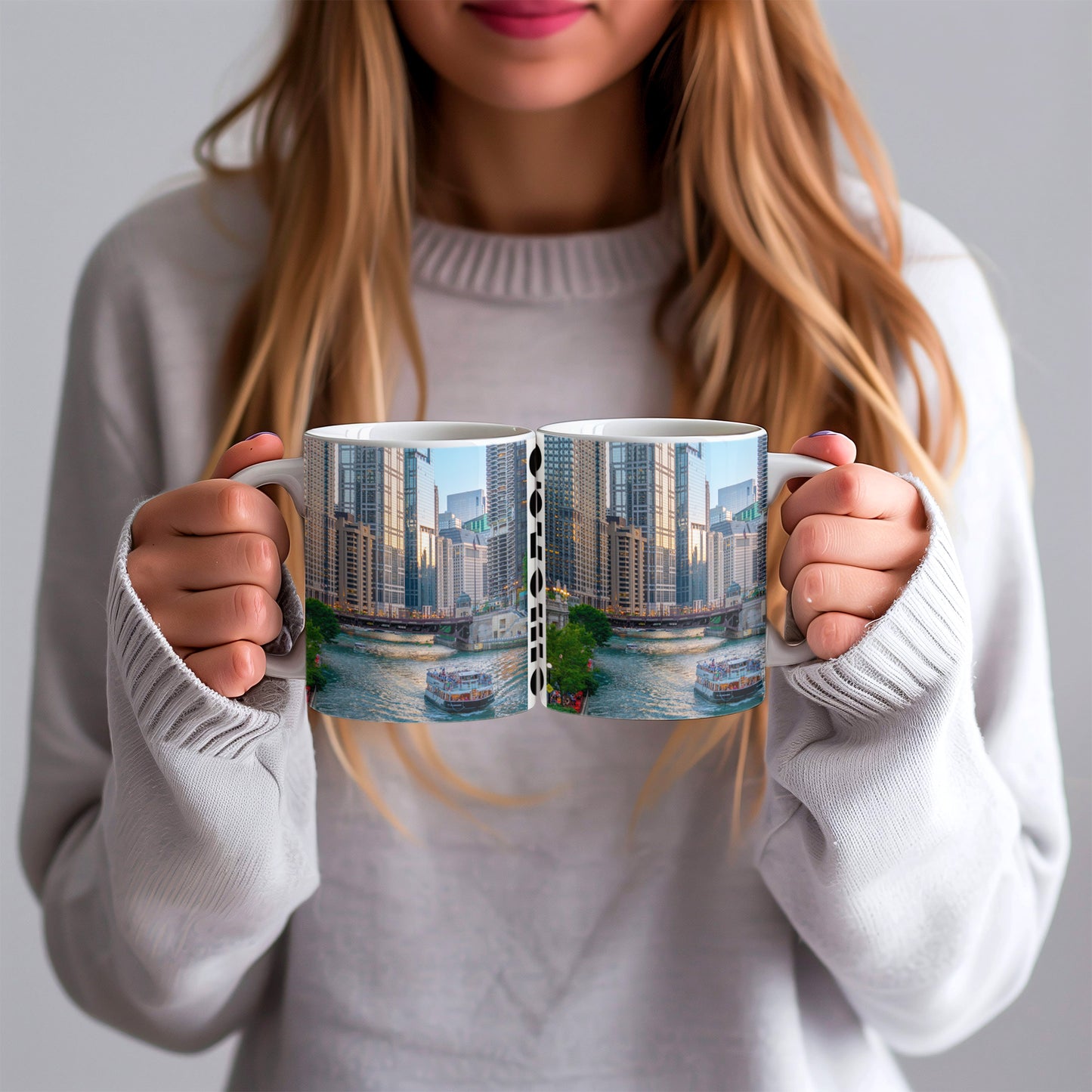 Chicago Coffee Mug, Coffee Gift for Her or Him, Coffee Cup Custom, Kitchen Decor, Small Office Gift, Gifts for Mom, Dad, Coworker, Employees