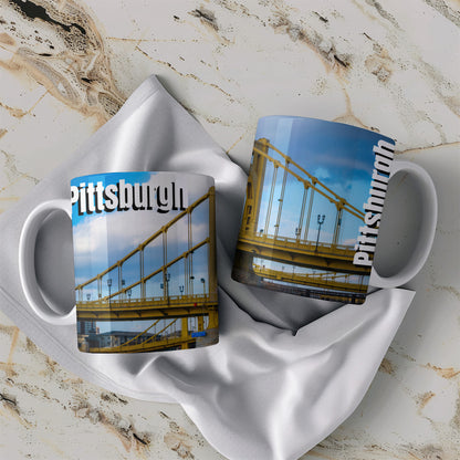Morning Coffee Meets Pittsburgh Iconic Views – Yellow Bridges Forever