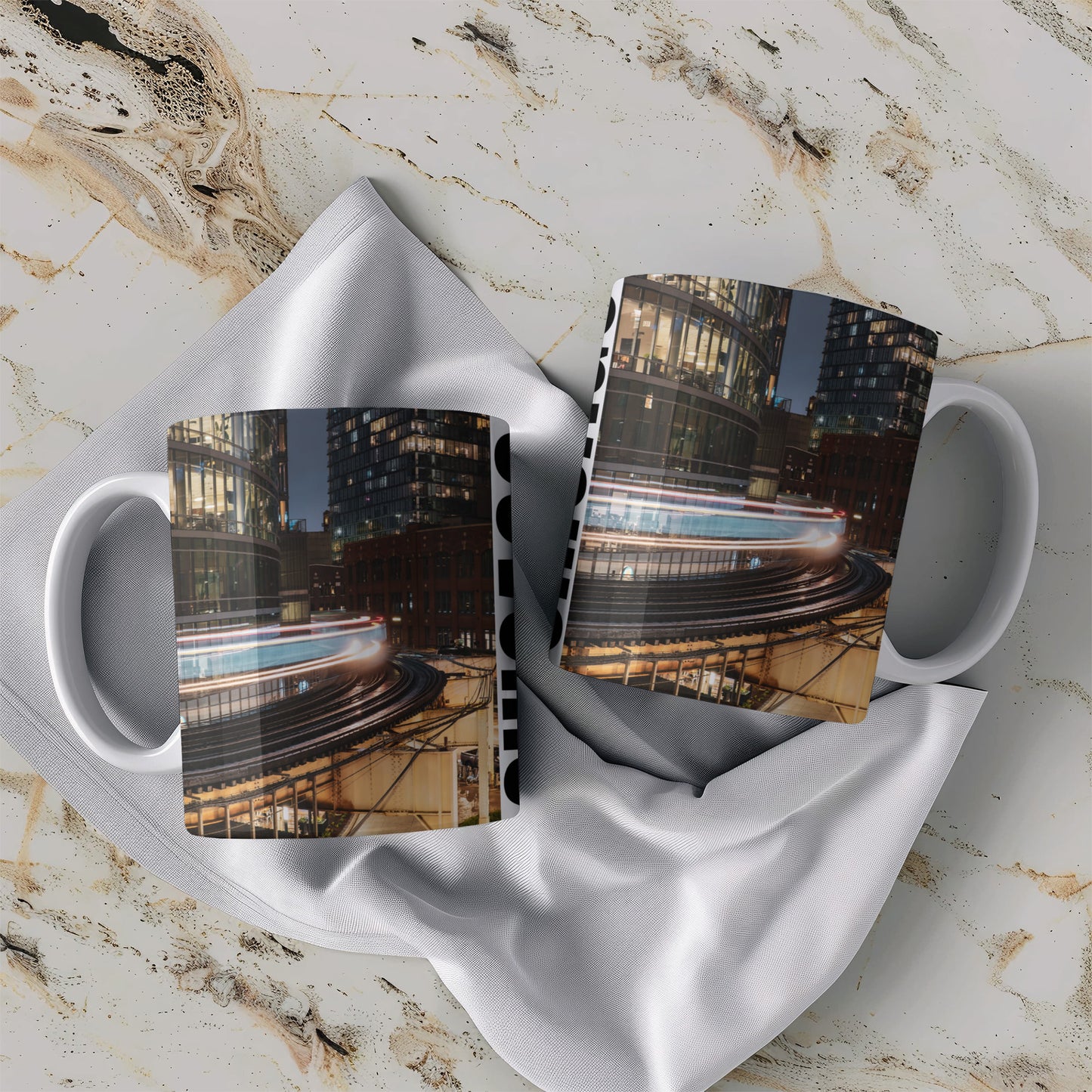 Chicago Coffee Mug, Coffee Gift for Her or Him, Coffee Cup Custom, Kitchen Decor, Small Office Gift, Gifts for Mom, Dad, Coworker, Employees