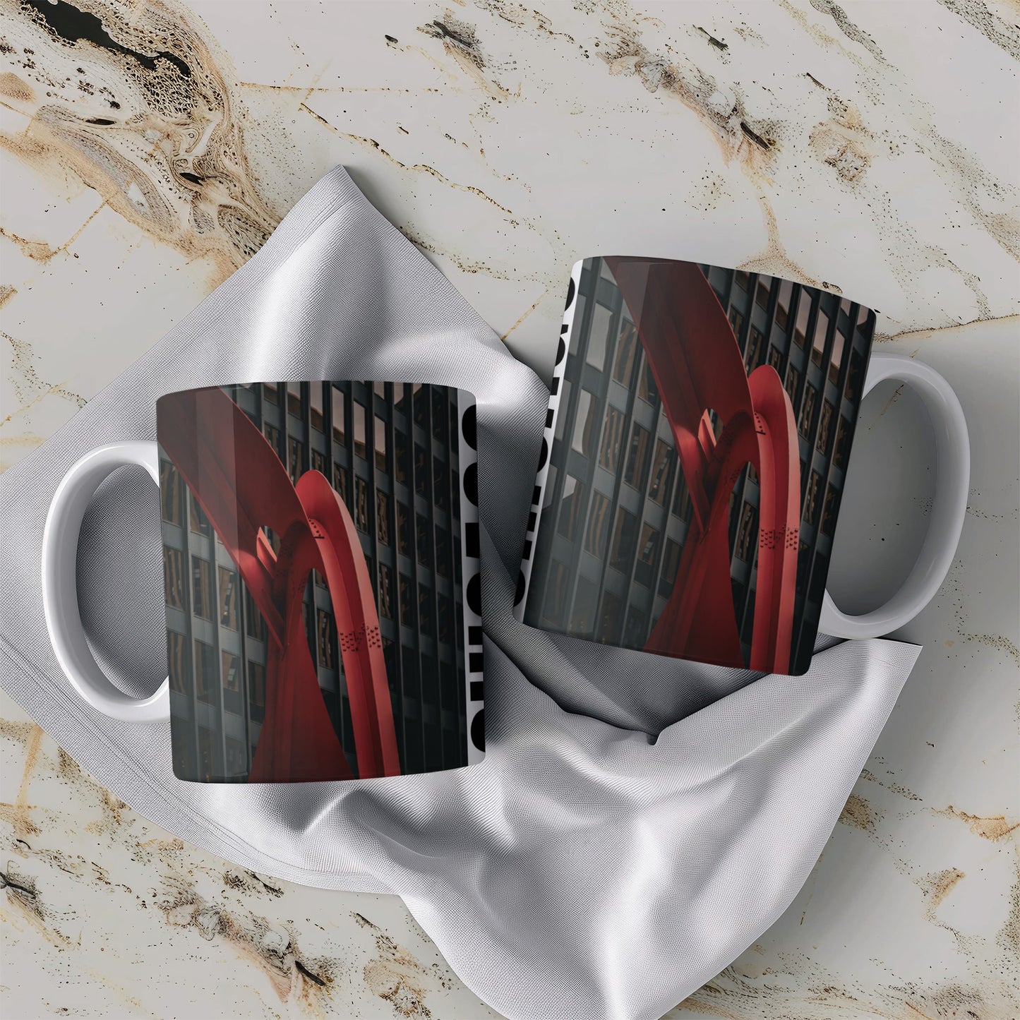 Chicago Coffee Mug, Coffee Gift for Her or Him, Coffee Cup Custom, Kitchen Decor, Small Office Gift, Gifts for Mom, Dad, Coworker, Employees