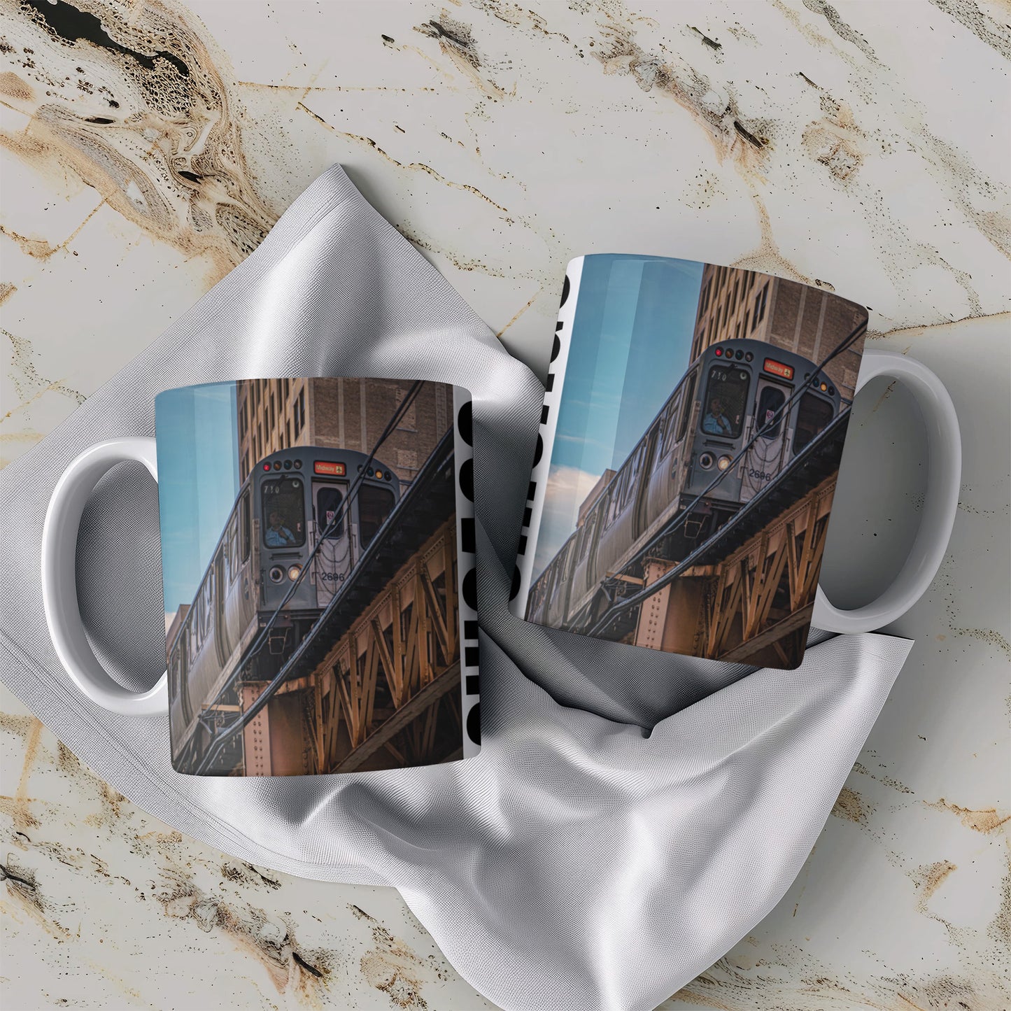 Chicago Coffee Mug, Coffee Gift for Her or Him, Coffee Cup Custom, Kitchen Decor, Small Office Gift, Gifts for Mom, Dad, Coworker, Employees