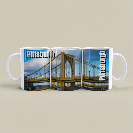 Morning Coffee Meets Pittsburgh Iconic Views – Yellow Bridges Forever