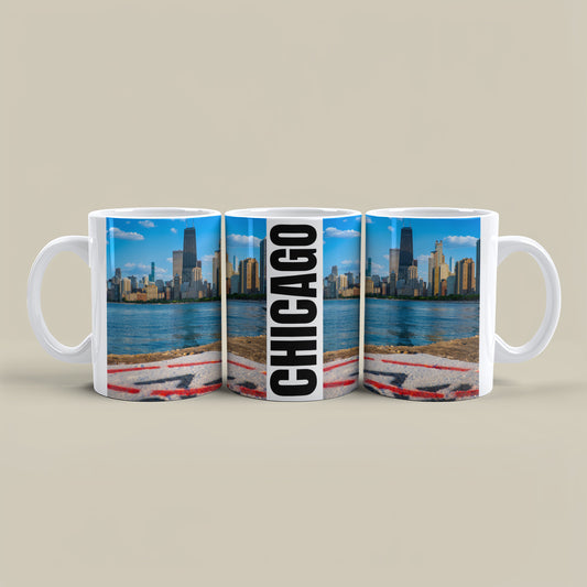 Chicago Coffee Mug, Coffee Gift for Her or Him, Coffee Cup Custom, Kitchen Decor, Small Office Gift, Gifts for Mom, Dad, Coworker, Employees
