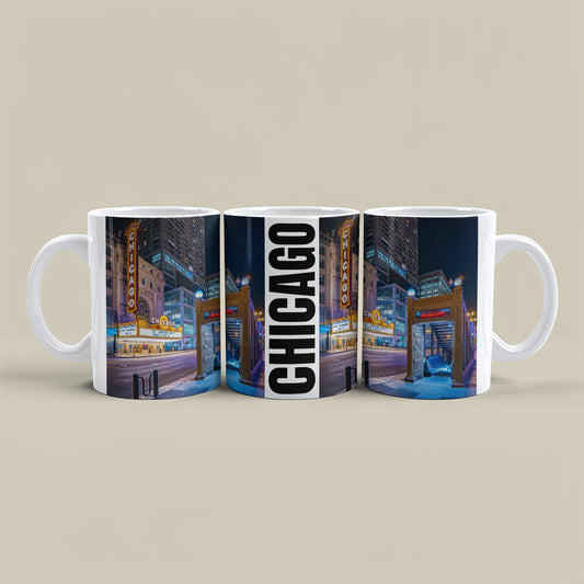 Chicago Coffee Mug, Coffee Gift for Her or Him, Coffee Cup Custom, Kitchen Decor, Small Office Gift, Gifts for Mom, Dad, Coworker, Employees
