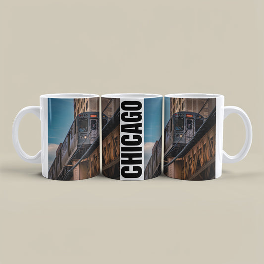Chicago Coffee Mug, Coffee Gift for Her or Him, Coffee Cup Custom, Kitchen Decor, Small Office Gift, Gifts for Mom, Dad, Coworker, Employees