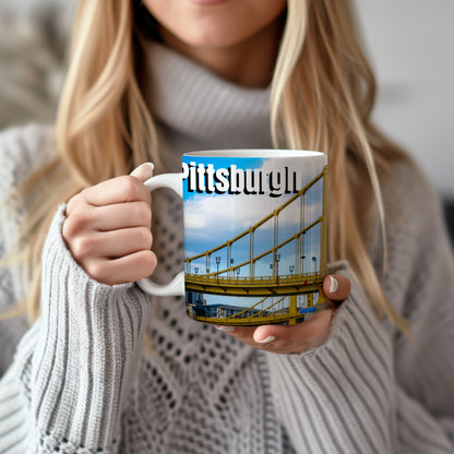 Morning Coffee Meets Pittsburgh Iconic Views – Yellow Bridges Forever