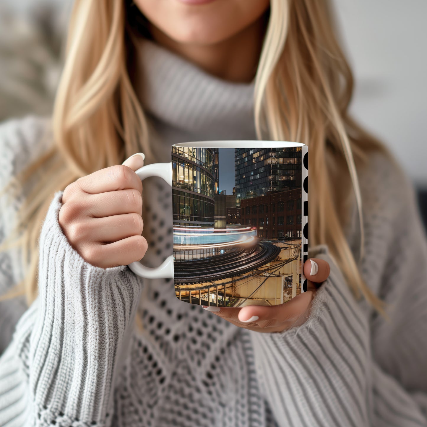 Chicago Coffee Mug, Coffee Gift for Her or Him, Coffee Cup Custom, Kitchen Decor, Small Office Gift, Gifts for Mom, Dad, Coworker, Employees
