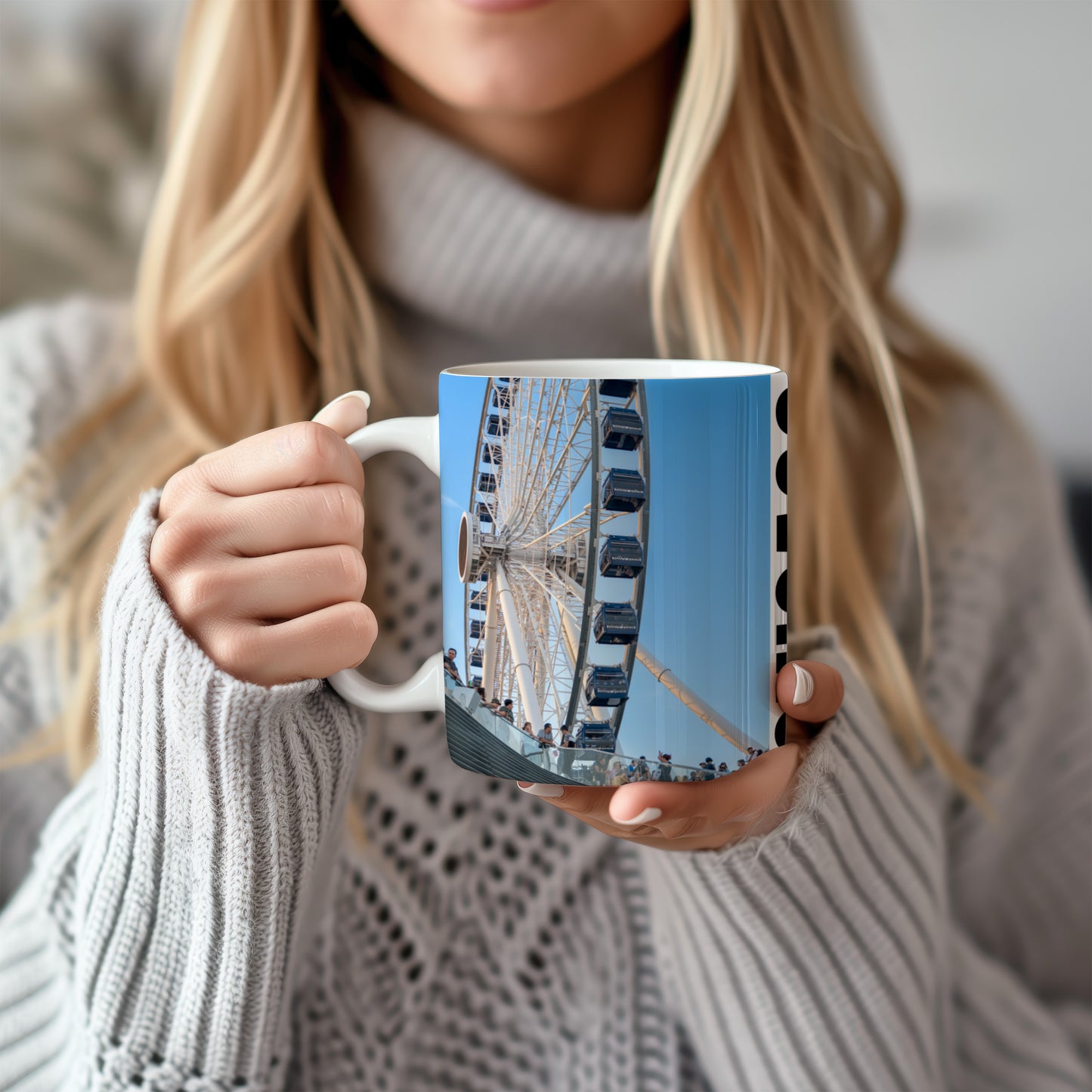 Chicago Coffee Mug, Coffee Gift for Her or Him, Coffee Cup Custom, Kitchen Decor, Small Office Gift, Gifts for Mom, Dad, Coworker, Employees