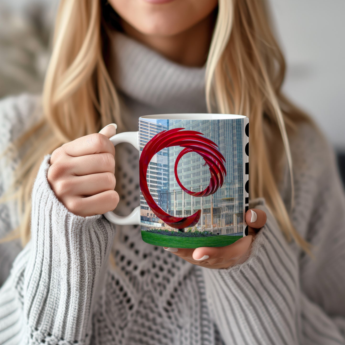Chicago Coffee Mug, Coffee Gift for Her or Him, Coffee Cup Custom, Kitchen Decor, Small Office Gift, Gifts for Mom, Dad, Coworker, Employees