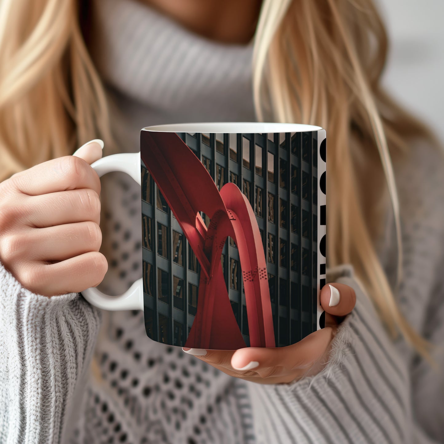 Chicago Coffee Mug, Coffee Gift for Her or Him, Coffee Cup Custom, Kitchen Decor, Small Office Gift, Gifts for Mom, Dad, Coworker, Employees