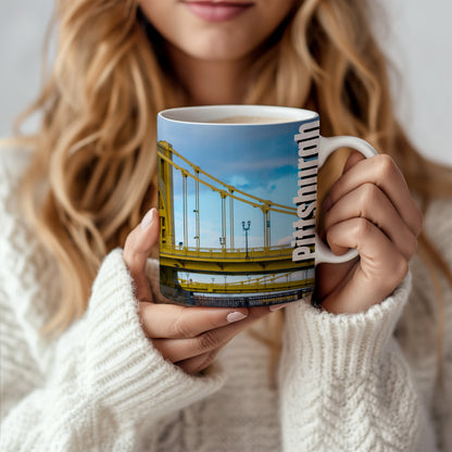 Morning Coffee Meets Pittsburgh Iconic Views – Yellow Bridges Forever