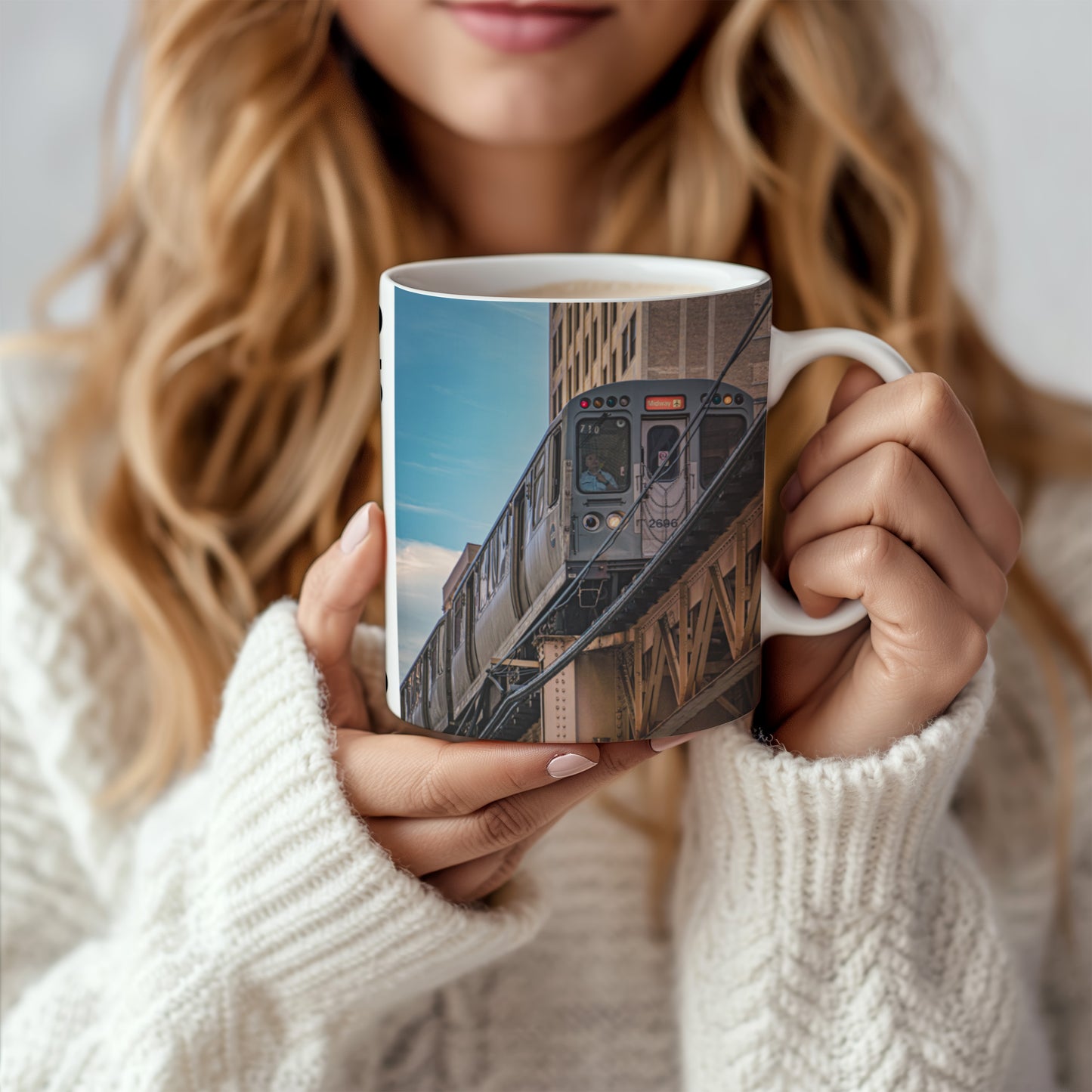 Chicago Coffee Mug, Coffee Gift for Her or Him, Coffee Cup Custom, Kitchen Decor, Small Office Gift, Gifts for Mom, Dad, Coworker, Employees