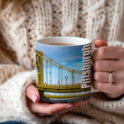 Morning Coffee Meets Pittsburgh Iconic Views – Yellow Bridges Forever