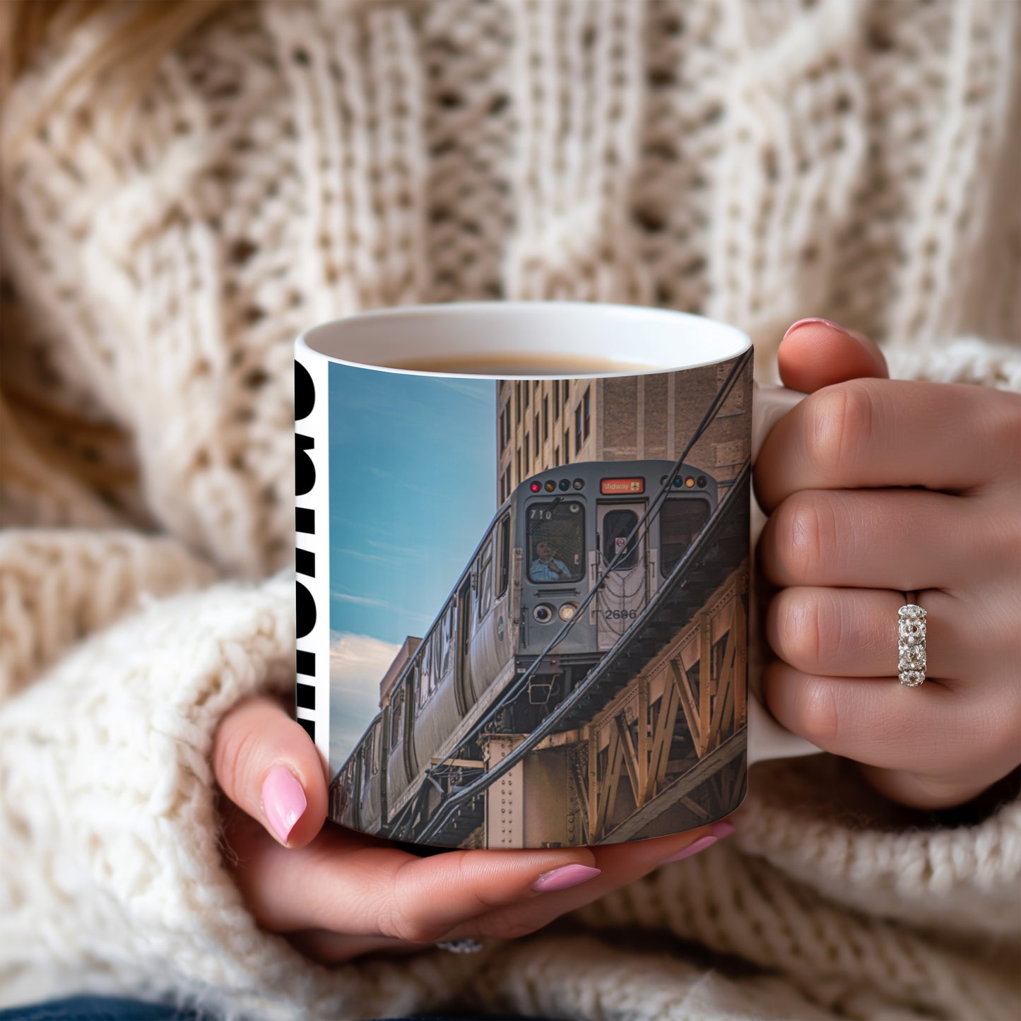 Chicago Coffee Mug, Coffee Gift for Her or Him, Coffee Cup Custom, Kitchen Decor, Small Office Gift, Gifts for Mom, Dad, Coworker, Employees