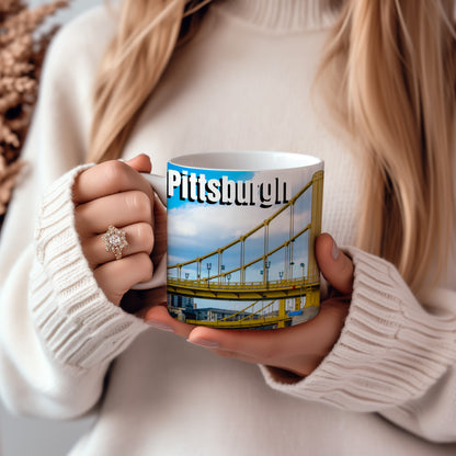 Morning Coffee Meets Pittsburgh Iconic Views – Yellow Bridges Forever